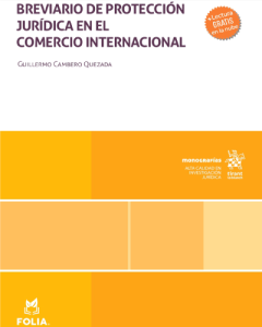 Breviario de protección jurídica en el comercio internacional